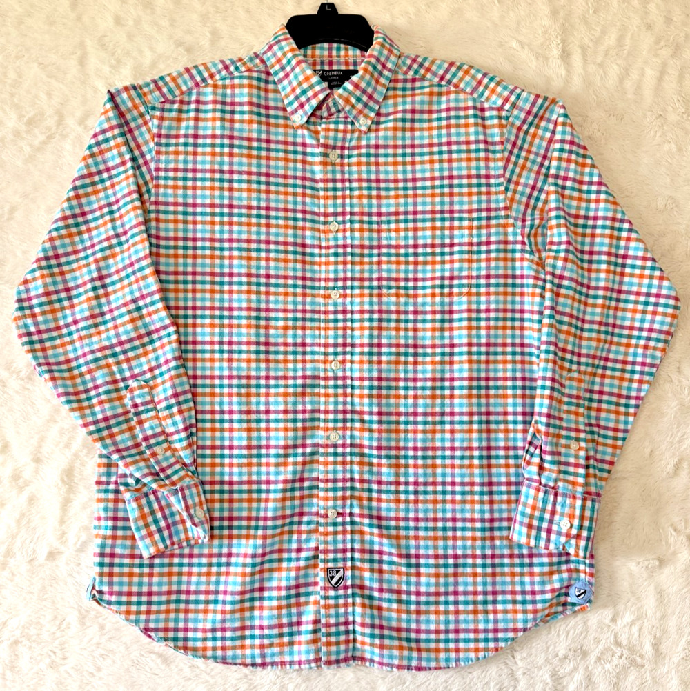 Cremieux Classics Men’s Multicolor Plaid Button Down Oxford L/S Shirt Size L